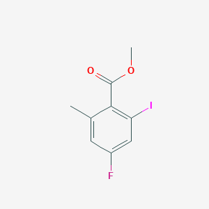 molecular formula C9H8FIO2 B8756281 Methyl 4-fluoro-2-iodo-6-methylbenzoate 