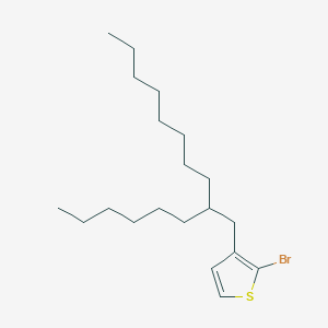 molecular formula C20H35BrS B8756373 2-Bromo-3-(2-hexyldecyl)thiophene 