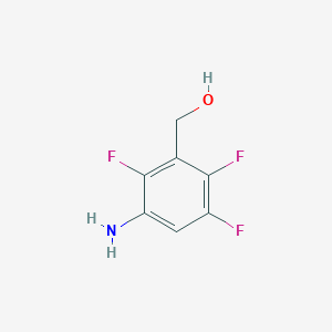 molecular formula C7H6F3NO B8756423 (3-Amino-2,5,6-trifluorophenyl)methanol 