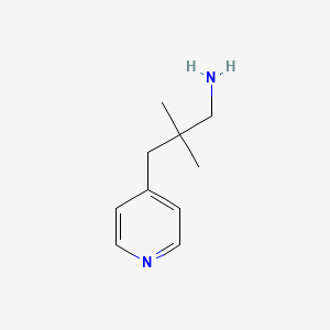 molecular formula C10H16N2 B8756431 2,2-Dimethyl-3-(pyridin-4-yl)propan-1-amine 