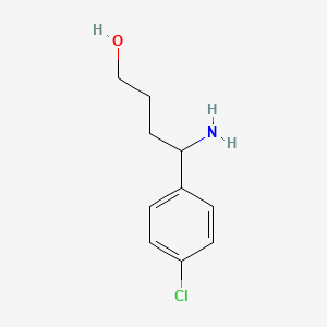 molecular formula C10H14ClNO B8756451 4-Amino-4-(4-chlorophenyl)butan-1-ol 