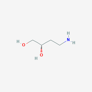 molecular formula C4H11NO2 B8756492 (2S)-4-aminobutane-1,2-diol 