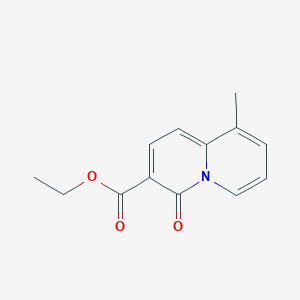 molecular formula C13H13NO3 B8756527 ethyl 9-methyl-4-oxo-4H-quinolizine-3-carboxylate 