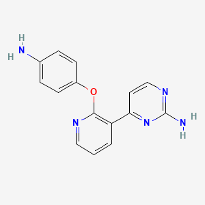 4-(2-(4-Aminophenoxy)pyridin-3-yl)pyrimidin-2-amine