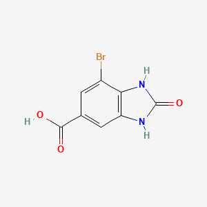 7-bromo-2-oxo-2,3-dihydro-1H-benzo[d]imidazole-5-carboxylic acid