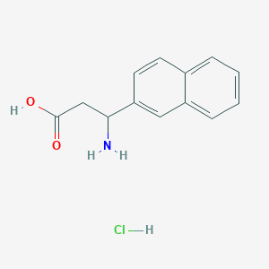 molecular formula C13H14ClNO2 B8756544 (S)-3-amino-3-(naphthalen-2-yl)propanoic acid hydrochloride 
