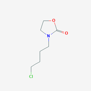 molecular formula C7H12ClNO2 B8756569 3-(4-Chloro-1-butyl)-2-oxazolidinone 