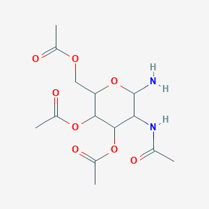 molecular formula C14H22N2O8 B8756608 2-(Acetylamino)-2-deoxy-beta-D-galactopyranosylamine 3,4,6-Triacetate 