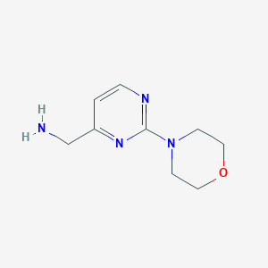 molecular formula C9H14N4O B8756611 (2-Morpholinopyrimidin-4-YL)methanamine 