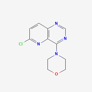 molecular formula C11H11ClN4O B8756627 6-Chloro-4-(morpholin-4-yl)pyrido[3,2-d]pyrimidine CAS No. 897360-20-2
