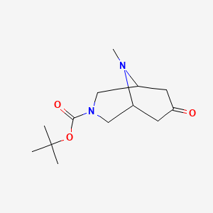 3,9-Diazabicyclo[3.3.1]nonane-3-carboxylic acid, 9-methyl-7-oxo-, 1,1-dimethylethyl ester