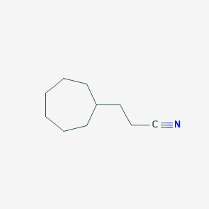 molecular formula C10H17N B8756672 3-Cycloheptylpropanenitrile CAS No. 4448-80-0