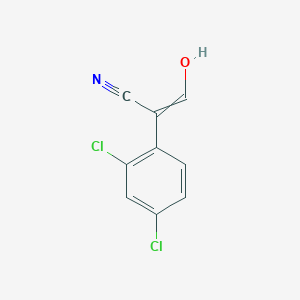 molecular formula C9H5Cl2NO B8756674 2-(2,4-Dichlorophenyl)-3-hydroxyprop-2-enenitrile 