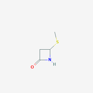 molecular formula C4H7NOS B8756690 4-(Methylsulfanyl)azetidin-2-one CAS No. 68290-18-6