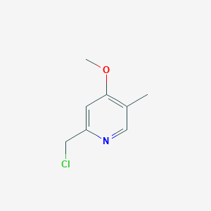 molecular formula C8H10ClNO B8756733 2-(Chloromethyl)-4-methoxy-5-methylpyridine 
