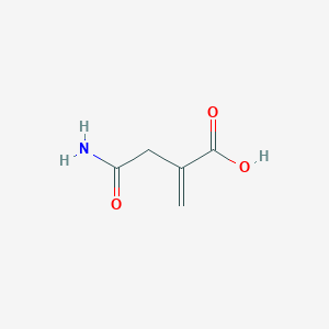 molecular formula C5H7NO3 B8756865 (1-Carbamoylmethyl)acrylic acid CAS No. 54468-53-0