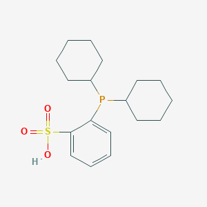 molecular formula C18H27O3PS B8756866 2-(Dicyclohexylphosphino)benzenesulfonic acid CAS No. 926936-73-4