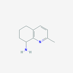 molecular formula C10H14N2 B8756910 2-Methyl-5,6,7,8-tetrahydroquinolin-8-amine CAS No. 502612-52-4