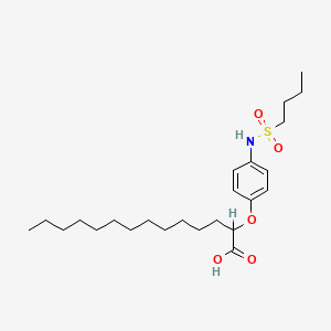 2-[4-[(Butylsulphonyl)amino]phenoxy]tetradecanoic acid