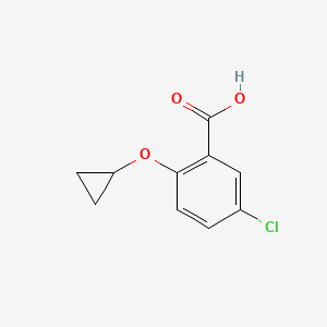 molecular formula C10H9ClO3 B8756929 5-Chloro-2-cyclopropoxybenzoic acid 