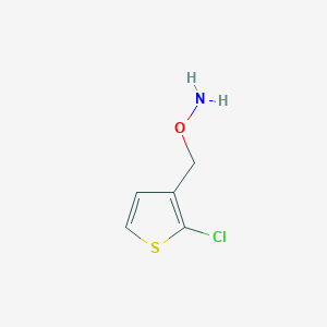 molecular formula C5H6ClNOS B8756965 O-[(2-Chlorothiophen-3-yl)methyl]hydroxylamine CAS No. 89972-70-3