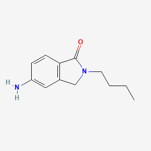 molecular formula C12H16N2O B8756993 5-Amino-2-butylisoindolin-1-one 