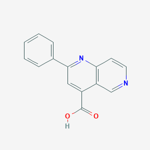 molecular formula C15H10N2O2 B8757004 2-phenyl-1,6-naphthyridine-4-carboxylic Acid CAS No. 191338-99-5