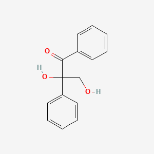 molecular formula C15H14O3 B8757028 2,3-Dihydroxy-1,2-diphenylpropan-1-one CAS No. 15121-78-5