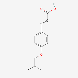molecular formula C13H16O3 B8757036 2-Propenoic acid, 3-[4-(2-methylpropoxy)phenyl]- CAS No. 20718-98-3