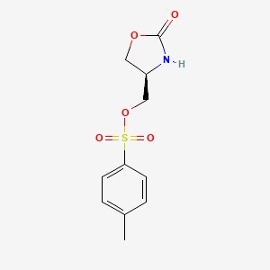 molecular formula C11H13NO5S B8757090 (R)-(2-Oxooxazolidin-4-yl)methyl 4-methylbenzenesulfonate 