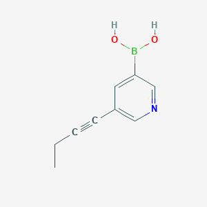 (5-(But-1-yn-1-yl)pyridin-3-yl)boronic acid