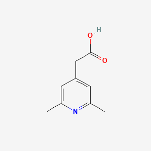 molecular formula C9H11NO2 B8757160 (2,6-Dimethyl-4-pyridinyl)acetic acid 