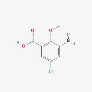3-Amino-5-chloro-2-methoxybenzoic acid