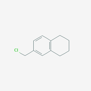 molecular formula C11H13Cl B8757182 6-(Chloromethyl)-1,2,3,4-tetrahydronaphthalene 