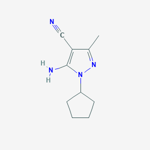 5-amino-1-cyclopentyl-3-methyl-1H-pyrazole-4-carbonitrile