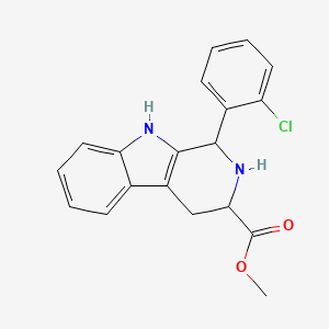 1-(2-Chlorophenyl)-1,2,3,4-tetrahydro-3-methoxycarbonyl-9H-indolo[2,3-c]pyridine