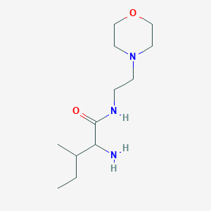 molecular formula C12H25N3O2 B8757216 2-amino-3-methyl-N-[2-(morpholin-4-yl)ethyl]pentanamide 