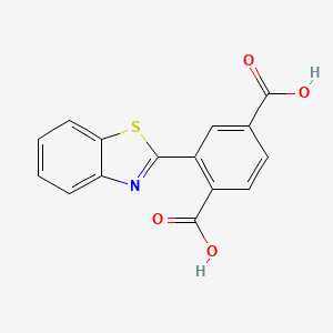 molecular formula C15H9NO4S B8757261 1,4-Benzenedicarboxylic acid, 2-(2-benzothiazolyl)- CAS No. 105219-07-6