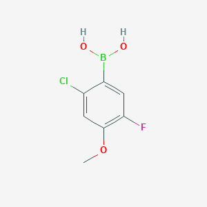 molecular formula C7H7BClFO3 B8757343 2-Chloro-5-fluoro-3-methoxyphenylboronic acid 