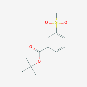 molecular formula C12H16O4S B8757592 Tert-butyl 3-(methylsulfonyl)benzoate 