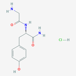 (2S)-2-[(aminoacetyl)amino]-3-(4-hydroxyphenyl)propanamide hydrochloride