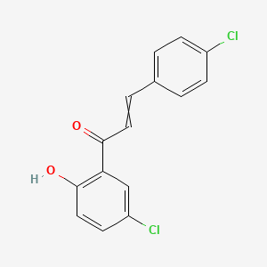 molecular formula C15H10Cl2O2 B8757639 1-(5-Chloro-2-hydroxyphenyl)-3-(4-chlorophenyl)prop-2-en-1-one 