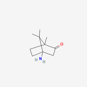 molecular formula C10H17NO B8757650 4-Amino-1,7,7-trimethylbicyclo[2.2.1]heptan-2-one CAS No. 62122-98-9