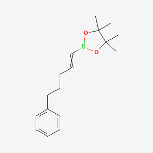 4,4,5,5-Tetramethyl-2-(5-phenylpent-1-enyl)-1,3,2-dioxaborolane