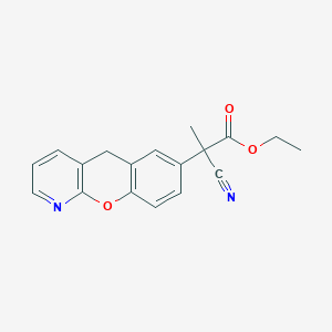 Ethyl 2-(5H-[1]benzopyrano[2,3-b]pyridin-7-yl)-2-cyanopropanoate