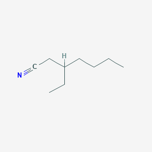 molecular formula C9H17N B8757831 3-Ethylheptanenitrile CAS No. 2571-05-3