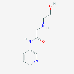 molecular formula C9H13N3O2 B8757868 2-[(2-hydroxyethyl)amino]-N-(3-pyridinyl)acetamide CAS No. 345310-99-8