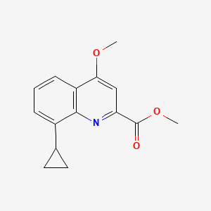 B8757929 Methyl 8-cyclopropyl-4-methoxyquinoline-2-carboxylate CAS No. 921760-94-3
