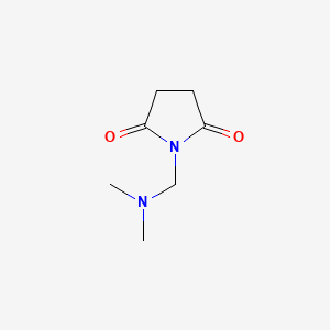 molecular formula C7H12N2O2 B8758132 Succinimide, N-((dimethylamino)methyl)- CAS No. 38221-36-2