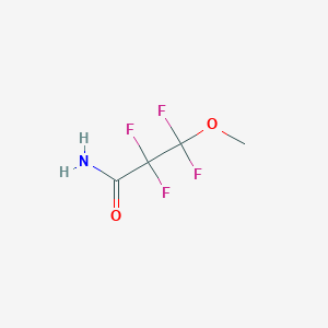 molecular formula C4H5F4NO2 B8758136 2,2,3,3-Tetrafluoro-3-methoxypropanamide CAS No. 77946-87-3